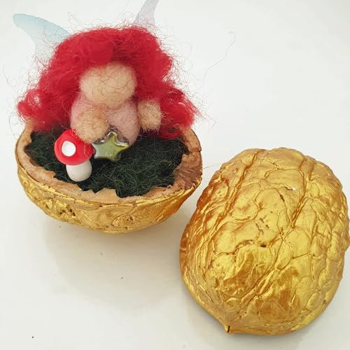 Zaubernuss, Wichtel, Fee, Elfe, Überraschungsnuss, Adventskalender, Wichteln, Nikolaus Geschenk, Gabentisch