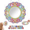 StarryTiger 5D Diamond Painting Spiegel, Schminkspiegel Bastelset, Kinder Kosmetikspiegel Spielzeug, Mirror Zimmer Wand Deko, Geschenke Mädchen 5 6 7 8 9 10 11 12 Jahre (01)