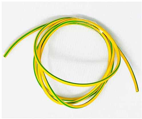 Evoges Cut Lenth Earth Sleeving Green and Yellow 1m one metre (2mm)