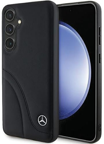 CG Mobile Mercedes MEHCS24S23RBCSK Hülle Für S24 S921 Schwarz hardcase Leather Curved Stitches