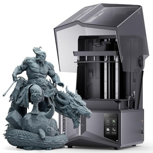 ELEGOO Saturn 4 Ultra Resin 3D-Drucker, 10 Zoll 12K Mono-LCD, 150 mm/h Hochgeschwindigkeitsdruck, Intelligentes Auto-Leveling, WiFi-Datenübertragung, großes Druckvolumen 218,88 x 122,88 x 220 mm³