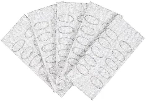 Lot de 50 mini limes à ongles autocollantes jetables (F)