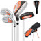 XDriveMax 5 Pieces Junior Golf clubs, Golf Set 5-8 Includes Stand Bag, 5# Hybrid, 6/7#, 9/P# Irons and Putter Right Hand
