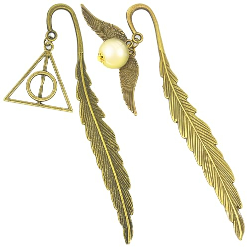 DKDDSSS 2Pcs Goldener Schnatz Lesezeichen - Geschenk für Kinder, Lehrerinnen, Damen, Teenager, Mädchen, Leseratten, Geburtstagsgeschenk