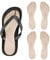 4pcs Flip Flop Shoe Inserts, Adhesives Flannel Thong Sandal Insoles Anti-Slip Shock Absorption Invisible Slim Foot Pads Sandal Strap Cushions Reliable Toe Protectors