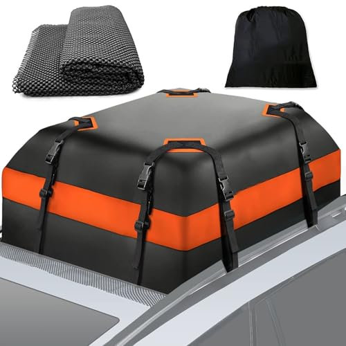 JJQFLB Dachbox 15/20 Kubik für Chrysler 300 300C 300M Concorde Crossfire Pacifica, Doppelreißverschluss, Passwortsperre, Wasserdicht, Faltbar,A/15 Cubic feet