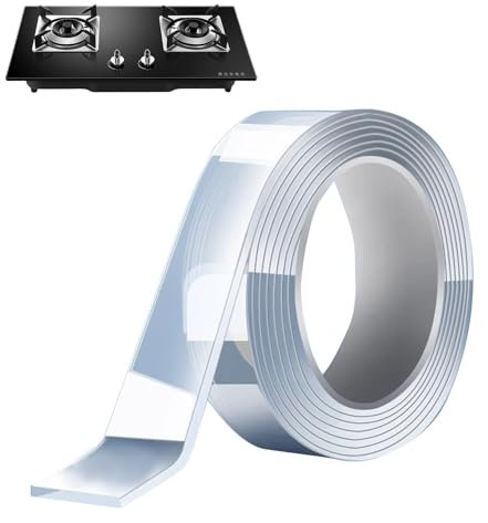 Nano Tape – Doppelseitiges Klebeband | Transparentes Montageband | Abnehmbares Nanotechnologie-Klebeband | Robuste, Transparente Kleberolle, Wasserdicht Und Schneidbar Für Wandfliesen, Keramik Und Hol