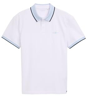TOM TAILOR Poloshirt mit aufgesetzter Brusttasche, Sky Captain Blue, XXL