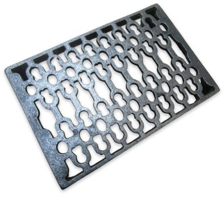 S & S International Antique Iron Air Brick Vents [Pack of 1/Antique Iron] – 9 x 6” Vintage Cast Iron Air Grills for Decorative Ventilation in Walls & Floors – Durable| Grills & Vents