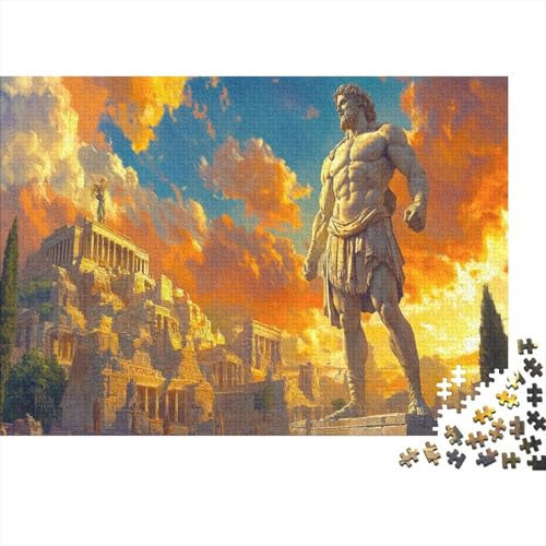 lihuogongsio Alexander der Große Puzzle 1000 Teile antike Ruinen Puzz Erwachsene Spielepuzzles Hochwertiger Geschicklichkeitsspiel Lernspiel Spielzeug Geschenk Schöne 1000pcs (75x50cm)