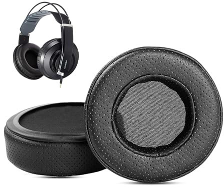 HTINDUSTRY Cuscino sostitutivo per padiglioni compatibile con Superlux HD681EVO HD669 HD668B HD662 HD662F HD662B HD660 cuffie padiglioni con pelle proteica traspirante