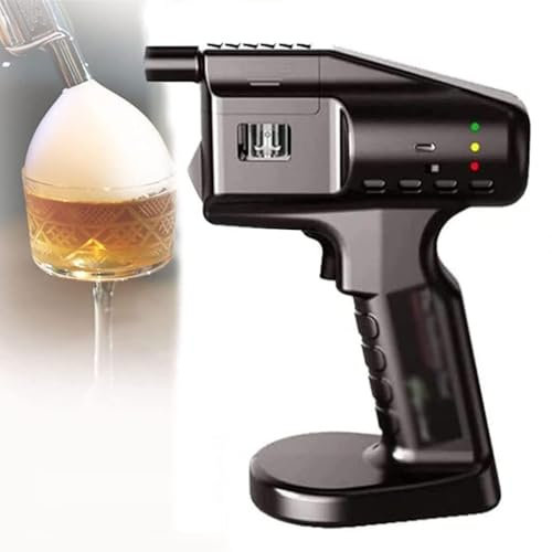 NZVZGKTNTW Smoked Bubble Gun, Cocktail Smoke Infuser, Cold Smoke Generator, USB Powered, Handheld, Kitchen Food Smoker Machine For Drinks, Food, Steak