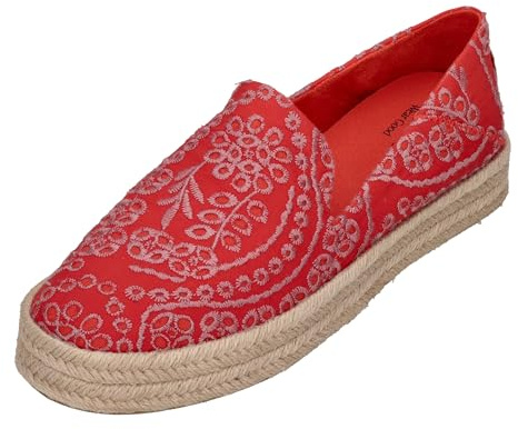 Toms Carolina Espadrille für Damen, Schlupfschuhe, leger, Schwarz