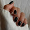 KQueenest Lot de 24 faux ongles press on nails courts carrés à coller, en acrylique, couleur naturelle, couleur unie, à coller, en gel brillant, couverture complète, pour femme