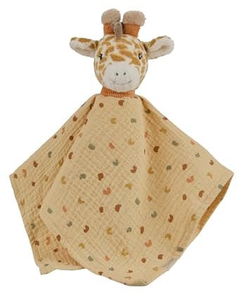Sterntaler Schmusetuch L Giraffe Kaya – Baby Schnuffeltuch aus Flausch & Cord – Mit Knoten zum Greifen – Weiche Polyesterwatte Füllung Neugeborene & Kleinkinder, Ocker