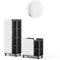 Vicco Badmöbel-Set Karen, Anthrazit/Weiß, 3 Teile