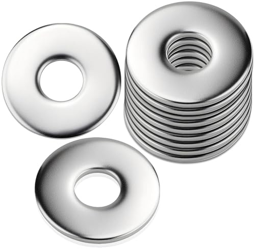 XRXYMQ 50 Pièces Rondelle Inox M8 x 30 mm Rondelles Metal Acier inoxydable A2 (V2A/304) Rondelles Pour Gonds De Porte Pour Vis Et Écrous