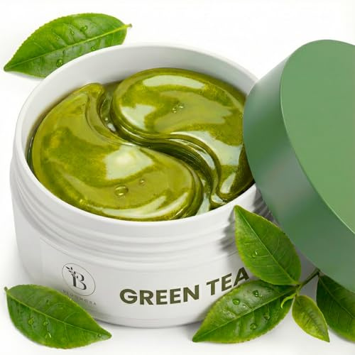 Grüner Tee Augenpads - Augenringe 30 Paare 60 Stück - Cooling Eye Mask | Zieht schnell ein und ist eine schöne Geschenkidee für jeden Anlass