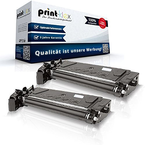 2X Print-Klex Tonerkartuschen kompatibel für Xerox CopyCentreC20 106R01048 Doppelpack Black Schwarz- Office Pro Serie