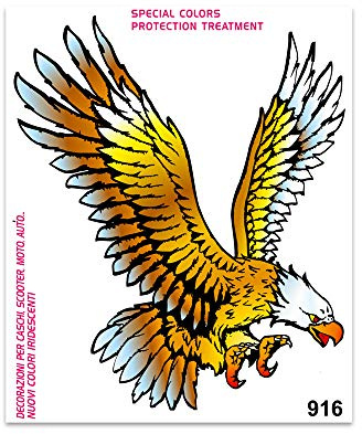 4R Quattroerre.it 916 Sticker Aufkleber Adler, 20 x 24 cm