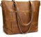 S-ZONE Femmes Vintage 3-Way Véritable Crazy Horse En Cuir Fourre-Tout Sac À Bandoulière Sac À Main De Mode Sac À Main Messenger Sac