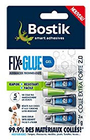 Sader Colle de Réparation Répare Tout Instantanée – Colle Extra Forte – Prise Instantanée en 5 secondes – Efficace sur Tous Matériaux – Sans Odeur et Sans Solvants – Transparent – 3 Tubes de 1 g