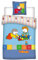 T'choupi Parure de lit Réversible 100% Coton - Housse de Couette 140x200 cm + Taie 65x65 cm Tchoupi