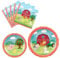 WERNNSAI Farm Party Decorations - 48 PCS Farm Birthday Decorations for Kids Barnyard Animal Party Plates Napkins Kids Birthday Tableware Set for 16 Guests Baby Shower