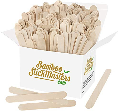 Jumbo Lolly Sticks 300 Giant Wooden Lollipop Sticks Natural Wood Art and Crafts Plant Labels Popsicle