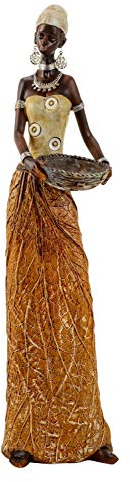 Geschenkestadl Große afrikanische Massai Frau Figur Afrika 40 cm