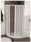 Box Doccia in PVC 90x90 cm semicircolare a due lati con apertura totale Atene