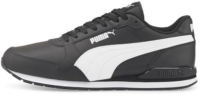 PUMA Unisex St Runner V3 L Sneaker, Black White, 42.5 EU