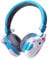YLFASHION Kids Headphones, Cartoon Unicorn Wireless Bluetooth Headphones for School Girls, Over Ear Stereo Headset with Microphone for iPad Tablet Children Birthday (Blue)