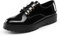 DREAM PAIRS Oxford Zapatos de Cordones Mujer Zapatos Planos Mujer Negro/Pat SDOX2202W-E Talla 40 (EUR)