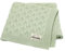 mimixiong Zelluläre Babydecke, 100 % Baumwolle, weich, gestrickt, Babydecken für Neugeborene, Jungen, Mädchen, 100 x 80 cm, Salbeigrün
