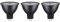 Paulmann 28912 LED Lampe Reflektor 3er Set 12V 3x450lm 36° 3x6 Watt Leuchtmittel Grau 2700 K GU5,3