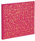 Exacompta - 16392E - Álbum de fotos PLUM' book - 60 fotos - 30 páginas blancas - tamaño 25 x 25 cm - cubierta de papel imitación piel frambuesa - marca e inscripción de lunares dorados en relieve