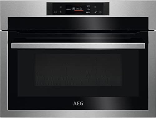 AEG KME721880M Microondas Integrable de 1000W y Grill 1200W de Potencia, Programa descongelar, 3 Funciones Programadas, Display Excite (TFT táctil) Inox antihuellas, 42 Litros, Fabricado en UE