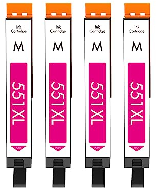 Cartridgeify 4X CLI-551 XL Magenta Kompatibel mit Canon CLI-551XL M Druckerpatronen Multipack, für PIXMA MX925 MX725 iP7250 iP8750 MG5450 MG5550 MG5650 MG6350 MG6450 MG6650 MG7150 MG7550