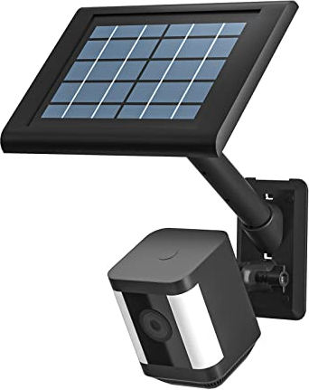 HOLACA 2-in-1 Wall Mount Bracket for Stick Up Cam Pro Solar Panel, Spotlight Cam Pro/Plus and Stick Up Cam Battery/Wired Outdoor Mount Accessories for Ring Super Solar Panel (Black)
