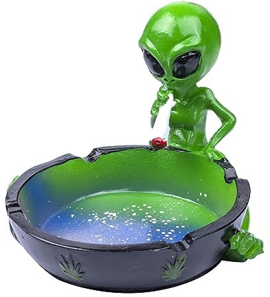Yblenic Aschenbecher Cool Aschenbecher für Zigaretten, Alien Fantasy Aschenbecher Dekor für Home Office, Ornament Geschenk