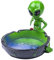 Yblenic Aschenbecher Cool Aschenbecher für Zigaretten, Alien Fantasy Aschenbecher Dekor für Home Office, Ornament Geschenk