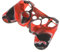 Tiuimk Funda protectora de silicona para mando inalámbrico PS2 PS3, color negro y rojo