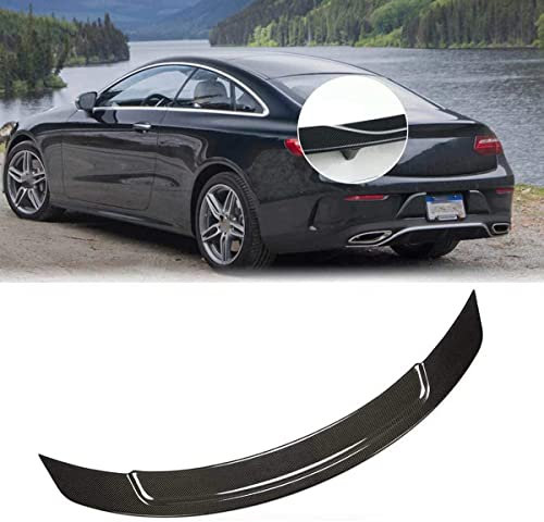 DUROD Premium Kohlefasermaterial Auto Heckspoiler für Mercedes Benz E Class C238 E250 E300 AMG E550 Coupe 2-Door 2017-2019, Kofferraumdeckel HeckflüGel Spoiler Flügel, 3M Kleber Einfache Installation