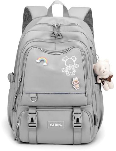 Amythe Schulrucksack Teenager Mädchen Rucksack Schule Groß Girls School Bag Wasserdicht Lässiger Daypack für Grundschule, Sekundarstufe und Universität
