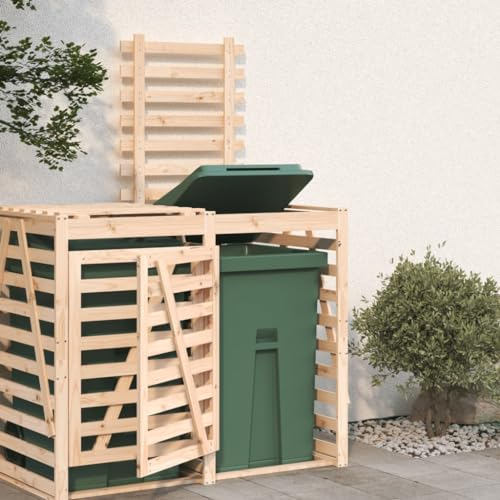 Rantry Extension pour Poubelle en Bois Massif de Pin, Abri Polyvalent, Supports