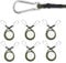 5 Stück Spanngummi mit Karabiner, 60 cm Spanngurte, Expander, Gummispanner, für Sonnensegel, Tarps, Camping, Gepäck