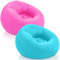 Realspring Poltrona a sacco gonfiabile, per esterni, gonfiabile, pieghevole, portatile, per adulti e bambini (rosa, blu lago, 2 pezzi)