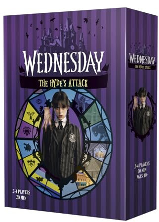 Mixlore | Wednesday - The Hyde's Attack | Cooperative Board Game | Ages 10+ | 2-4 Players | 20 Minutes Playing Time