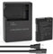 YUEFANSEN MH-24 Chargeur de batterie et batterie EN-EL14 EN-EL14a 2050mAh Compatible pour Nikon D3100 D3200 D3300 D3400 D3500 D5100 D5200 D5300 D5500 D5600 DF Coolpix P70000 Appareils photo P7100,